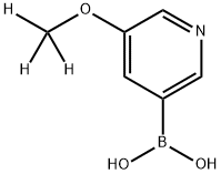 (5-(methoxy-d3)pyridin-3-yl)boronic acid structure