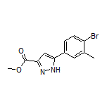 Methyl 5-(4-Bromo-3-methylphenyl)-1H-pyrazole-3-carboxylate Structure