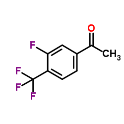 3′-氟-4′-(三氟甲基)苯乙酮结构式