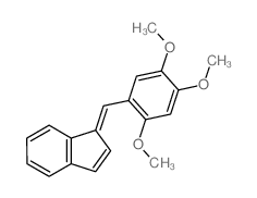 1H-Indene,1-[(2,4,5-trimethoxyphenyl)methylene]- Structure