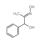 2-Propanone,1-hydroxy-1-phenyl-, oxime structure