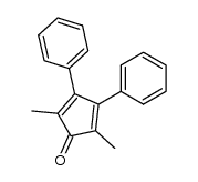 2,5-Dimethyl-3,4-diphenylcyclopentadienone结构式