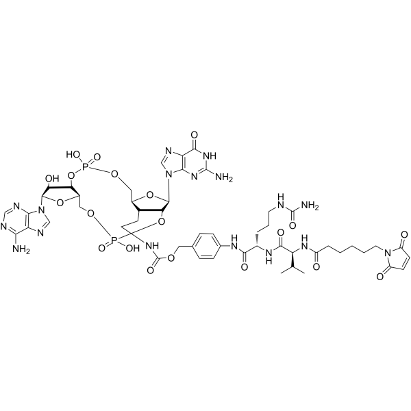 Mal-VC-PAB-PNP-CDN-A Structure