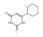 4(1H)-Pyrimidinone,6-cyclohexyl-2,3-dihydro-2-thioxo- Structure