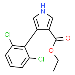 4-(2,6-DICHLOROPHENYL)-1H-PYRROLE-3-CARBOXYLIC ACID ETHYL ESTER Structure