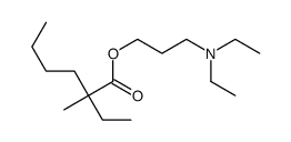 2-Ethyl-2-methylhexanoic acid 3-(diethylamino)propyl ester structure