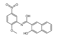 3-hydroxy-N-(2-methoxy-5-nitrophenyl)naphthalene-2-carboxamide结构式