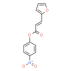 3-(2-FURYL)ACRYLIC ACID P-NITROPHENYL ES TER结构式