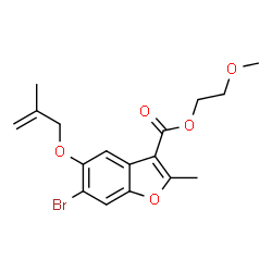 2-methoxyethyl 6-bromo-2-methyl-5-((2-methylallyl)oxy)benzofuran-3-carboxylate picture