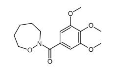 Hexahydro-1,2-oxazepin-2-yl(3,4,5-trimethoxyphenyl) ketone structure