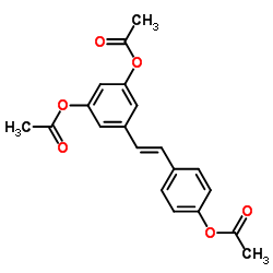 resveratrol triacetate Structure