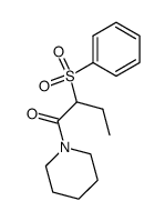 2-(phenylsulfonyl)-1-(piperidin-1-yl)butan-1-one Structure