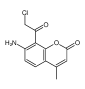 7-amino-8-chloroacetyl-4-methylcoumarin结构式