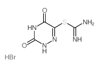 (3,5-dioxo-2H-1,2,4-triazin-6-yl)sulfanylmethanimidamide结构式