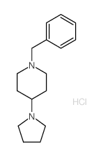 Piperidine,1-(phenylmethyl)-4-(1-pyrrolidinyl)-, hydrochloride (1:2) structure