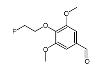 4-(2-FLUOROETHOXY)-3,5-DIMETHOXY-BENZALDEHYDE结构式