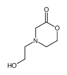 4-(2-hydroxy-ethyl)-morpholin-2-one结构式