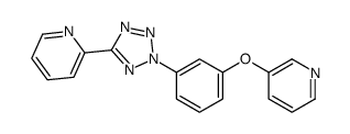 2-[2-(3-pyridin-3-yloxyphenyl)tetrazol-5-yl]pyridine结构式