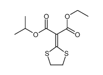 1-O-ethyl 3-O-propan-2-yl 2-(1,3-dithiolan-2-ylidene)propanedioate结构式