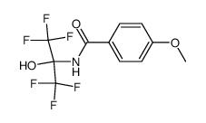 N-(1,1,1,3,3,3-hexafluoro-2-hydroxypropan-2-yl)-4-methoxybenzamide Structure