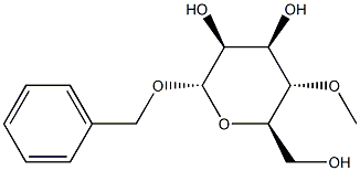 Benzyl 4-O-methyl-α-D-mannopyranoside结构式