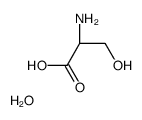 (2S)-2-amino-3-hydroxypropanoic acid,hydrate结构式