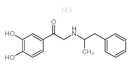 1-(3,4-dihydroxyphenyl)-2-(1-phenylpropan-2-ylamino)ethanone structure