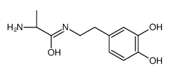 (2S)-2-amino-N-[2-(3,4-dihydroxyphenyl)ethyl]propanamide Structure