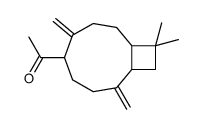 1-[10,10-dimethyl-2,6-bis(methylene)bicyclo[7.2.0]undec-5-yl]ethan-1-one Structure