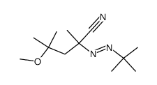 2-[(1,1-dimethylethyl)azo]-4-methoxy-2,4-dimethylvaleronitrile结构式