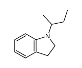 2,3-Dihydro-1-(1-methylpropyl)-1H-indole结构式