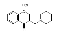 3-piperidinomethyl-chroman-4-one, hydrochloride结构式