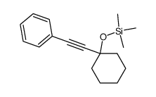 1-Trimethylsiloxy-1-(phenylethynyl)cyclohexane结构式