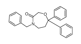 4-benzyl-7,7-diphenyl-1,4-oxazepan-3-one结构式