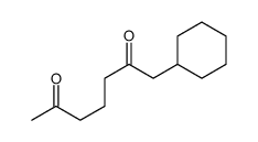 1-cyclohexylheptane-2,6-dione Structure