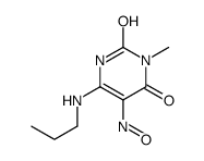 3-methyl-5-nitroso-6-(propylamino)-1H-pyrimidine-2,4-dione Structure