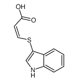 3-(1H-indol-3-ylsulfanyl)prop-2-enoic acid Structure