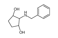 (1R,3R)-2-(benzylamino)cyclopentane-1,3-diol结构式