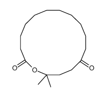 16,16-dimethyl-oxacyclohexadecane-2,13-dione Structure