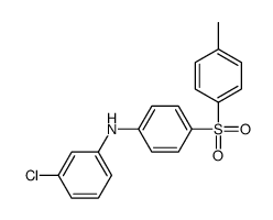 3-chloro-N-[4-(4-methylphenyl)sulfonylphenyl]aniline结构式