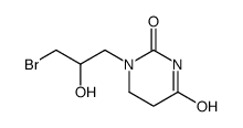 1-(3-bromo-2-hydroxypropyl)-1,3-diazinane-2,4-dione Structure