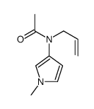 N-(1-methylpyrrol-3-yl)-N-prop-2-enylacetamide Structure