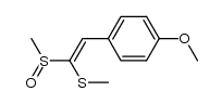 (E)-1-methylsulfinyl-1-methylthio-2-(4-methoxyphenyl)ethene Structure