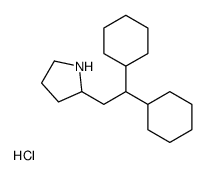 2-(2,2-dicyclohexylethyl)pyrrolidine,hydrochloride Structure