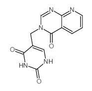 2,4(1H,3H)-Pyrimidinedione,5-[(4-oxopyrido[2,3-d]pyrimidin-3(4H)-yl)methyl]- Structure