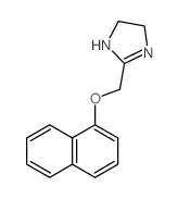 1H-Imidazole,4,5-dihydro-2-[(1-naphthalenyloxy)methyl]- structure