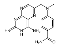 4-[(2,4-diaminopteridin-6-yl)methyl-methylamino]benzamide Structure