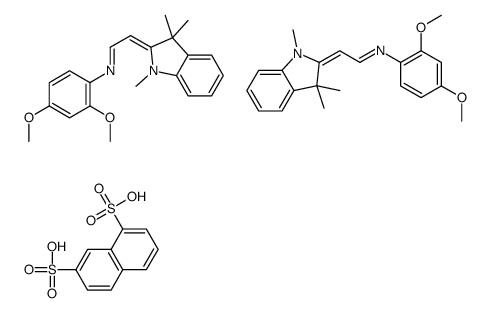 2,4-dimethoxy-N-[(E)-2-(1,3,3-trimethylindol-1-ium-2-yl)ethenyl]aniline,naphthalene-1,7-disulfonate Structure