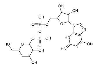 guanosine diphosphate-4-deoxymannose Structure