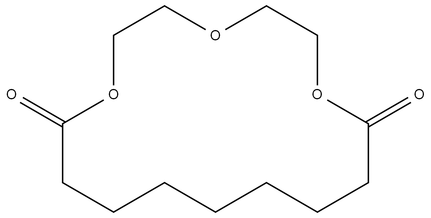 1,4,7-Trioxacyclohexadecane-8,16-dione Structure